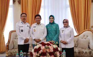 Kunjungi Bumi Ikabina En Pabolo, Plt Bupati Labuhanbatu Sambut Kedatangan Pj Gubsu