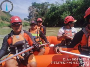 Korban Hanyut di Sungai Lau Renun Belum Ditemukan, BPBD Dairi dan Basarnas Terus Lakukan Upaya Pencarian