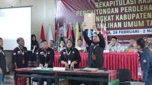 KPU Dairi Gelar Rapat Pleno Terbuka Rekapitulasi Penghitungan Suara Tingkat Kabupaten