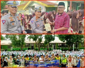 Laksanakan Police Go To School, Satlantas Polres Labuhanbatu Sosialisasikan 10 Prioritas Pelanggaran