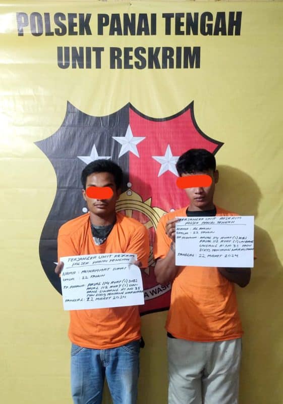 Transaksi Sabu Diatas Sepeda Motor, 2 Warga Panai Hulu Diringkus Polisi