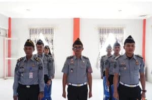 Rutan Humbahas Hadiri Sertijab Kanwil Kemenkumham Sumut Secara Daring