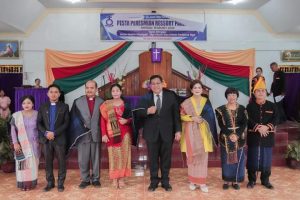 Resmikan Resort GKPPD Panji Bako, Bupati Dairi Berbaur dengan Jemaat 