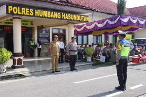 Polres Humbahas Gelar Apel Pasukan Operasi Ketupat Toba 2024