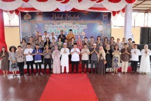 Penuh Rasa Kekeluargaan, Keluarga Besar Polres Labuhanbatu Gelar Halal Bihalal