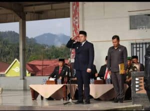 Bupati Pakpak Bharat Pimpin Upacara Hari Otonomi Daerah