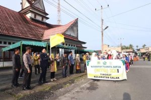 Bupati Pakpak Bharat Lepas Pawai MTQ Ke-21 Tingkat Kecamatan Salak