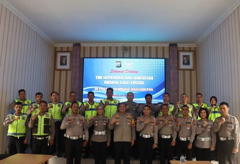 Tim Supervisi dan Asistensi Ditlantas Poldasu Kunker ke Polres Humbahas