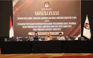 Bawaslu Sumut Hadiri Acara Sosialisasi dari KPU