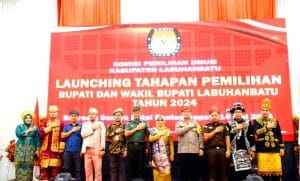 Plt Bupati Hadiri Launching Tahapan Pemilihan Bupati dan Wakil Bupati Labuhanbatu