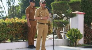 Bupati Taput Pimpin Apel Gabungan Bulan Februari 2024