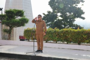 Pj. Bupati Tapanuli Utara Pimpin Apel Perdana, Dimposma : Tekankan Sinergitas Membangun Roda Pemerintahaan Tapanuli Utara