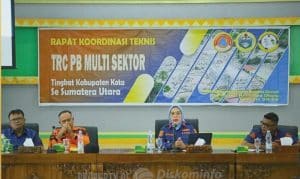 BPBD Labuhanbatu, BPBD Provinsi Gelar Rakornis TRC Penanggulangan Bencana