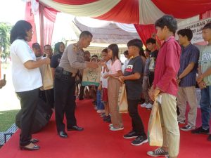 Kapolres Simalungun Diwakili Kapolsek Bangun Hadiri Syukuran HUT Ke -19 LSM LIRA