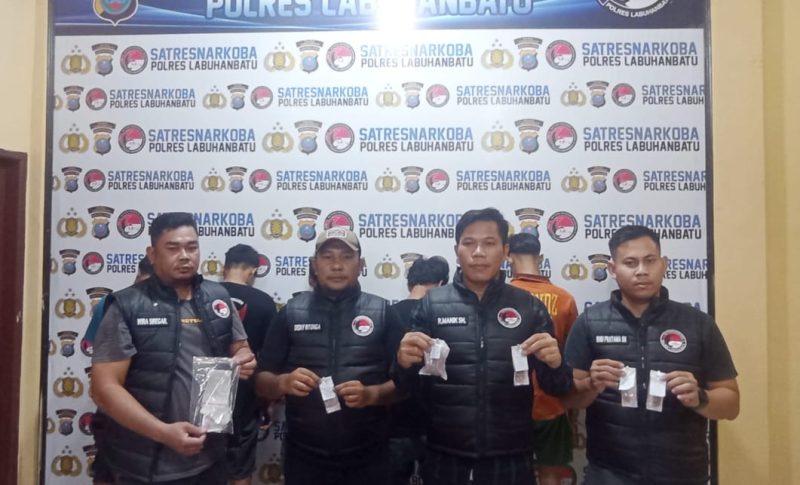 Tim Opsnal Satresnarkoba Polres Labuhanbatu Ringkus 6 Pengedar Pil Ekstasi