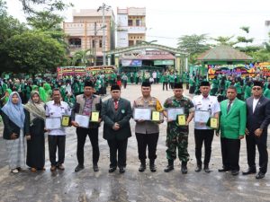 Kapolres Bernhard Malau Hadiri Upacara Milad Univa Labuhanbatu ke- 16