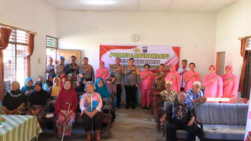 Polres Labuhanbatu Gelar Bansos Kesehatan, Berikan Obat obat-obatan di Panti Jompo Rantauprapat