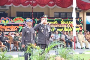 Polres Labuhanbatu Gelar Upacara Hari Bhayangkara Ke-78 Tahun 2024