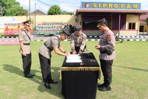 Polres Labuhanbatu Gelar Sertijab 2 Kabag Dan Kasat Intekam