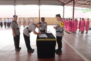 Polres Labuhanbatu Gelar Sertijab 1 Kasat dan 2 Kapolsek