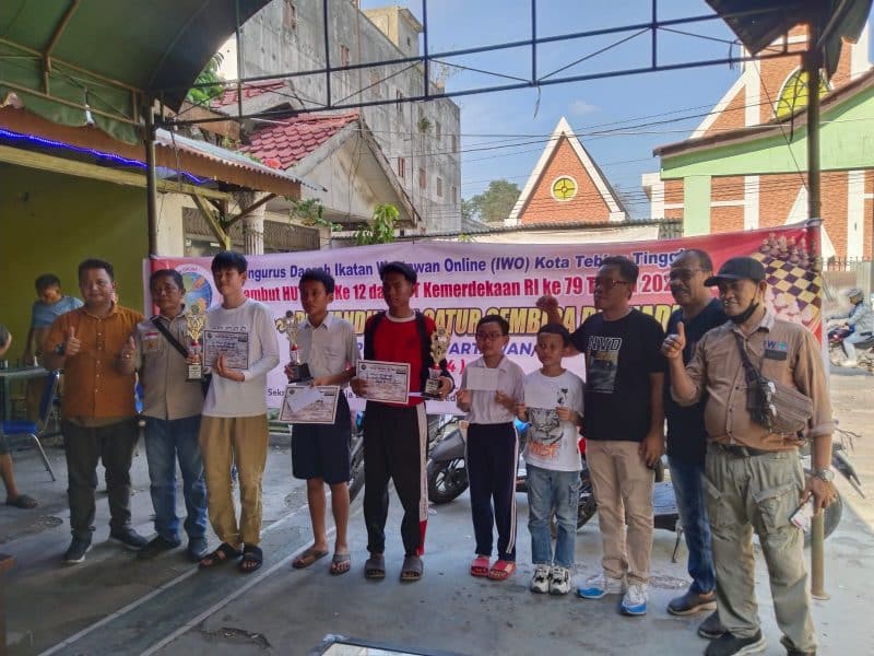 Turnamen Catur IWO Kota Tebingtinggi Sukses Dilaksanakan, Berikut Nama Nama Para Pemenang