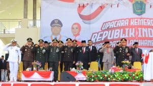 Kapolres Hadiri Upacara HUT RI Ke-79 Di Labuhanbatu Utara