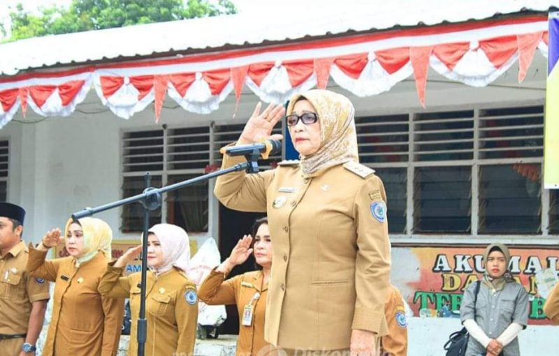 Jadi Pembina Upacara SD Negeri 10 Rantau Selatan, Ini Pesan Plt Bupati Labuhanbatu