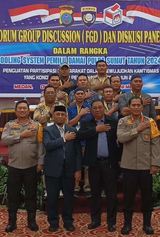 Dalam Rangka Cooling System Pemilu Damai 2024, Dirbinmas Poldasu Adakan FGD