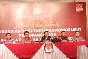 KPU Medan : Cabut Nomor Urut 3 Paslon Kepala Daerah