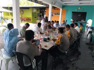 Gelar Coffe Morning, Kapolsek Ajak Kades se-Kecamatan Kualu Hulu Jaga Kamtibmas Jelang Pilkada 2024