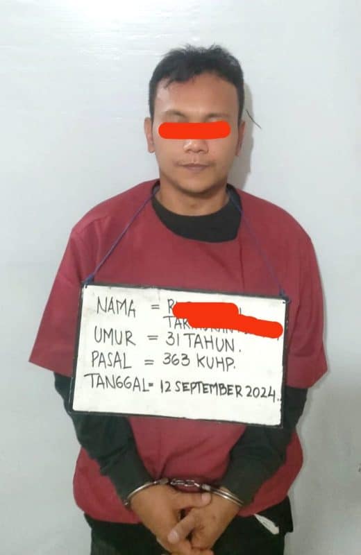 Curi Uang 165 juta, Uci Diringkus Unit Reskrim Polsek Aek Natas di Asahan