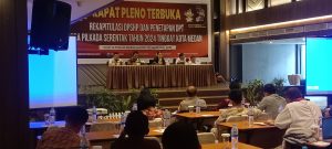 KPU Kota Medan Gelar Rapat Pleno Terbuka Terkait Rekapitulasi DPSHP dan Penetapan DPT