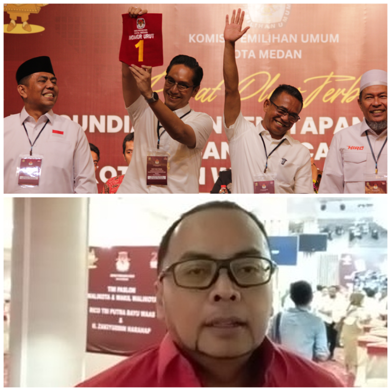 Ketua DPD PSI Medan, Renville Pandapotan : Bersyukur atas Nomor Urut 1