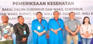 Bawaslu Pakpak Bharat Melakukan Pengawasan Pemeriksaan Kesehatan Cawabub FBT-MO