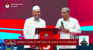 Debat Publik Pamungkas, Paslon Wakil Walikota Nomor Urut 3, Ridho : Gaji Kepling Rp 5 Juta