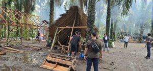 TNI-Polri Gerebek Sarang Narkoba dan Judi di Binjai, Gubuk Narkoba Kembali Diratakan