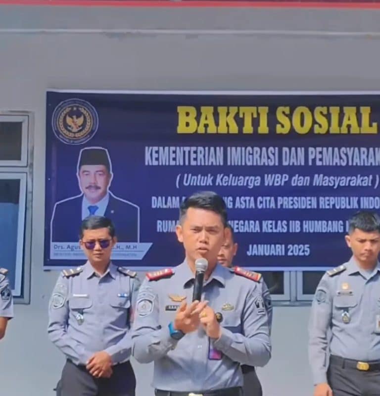 Rutan Humbahas Salurkan Bantuan Sosial bagi Keluarga Warga Binaan dan Masyarakat Sekitar