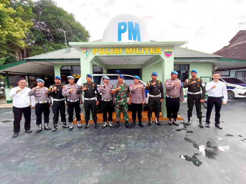 Sipropam Polres Tebing Tinggi Kunjungi Subdenpom I/1-1 TT Guna Tingkatkan Sinergitas