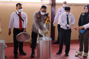 20 Kg Sabu dan 37 Ribu Butir Pil Ekstasi Barang Bukti Dimusnahkan Polres Labuhanbatu