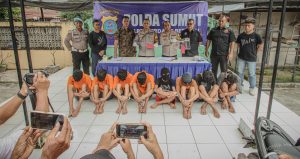Polisi Tangkap 8 Anggota Komplotan Begal di Sergai, 4 Pelaku Masih Buron