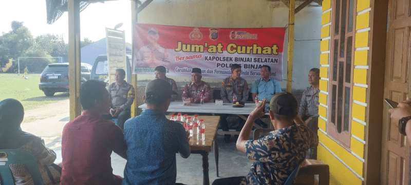 Kapolsek Binjai Selatan Gelar Program ‘Jumat Curhat’, Dengarkan Keluhan Masyarakat