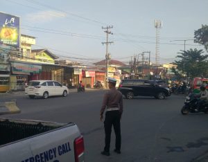 Satlantas Polrestabes Medan Gelar Melaksanakan Patroli Dan Pengaturan Pos Padat Pagi