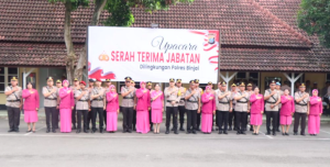 Kapolres Binjai Pimpin Sertijab Pejabat Utama Polres Binjai