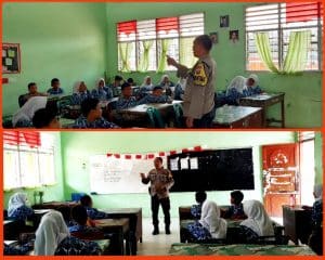 Cegah Kenakalan Remaja, Bhabinkamtibmas Sioldengan Adakan Penyuluhan di SMPN 1 Rantau Selatan
