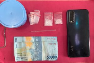 Sat Resnarkoba Polres Tebing Tinggi Tangkap Pemilik Sabu di Desa Binjai