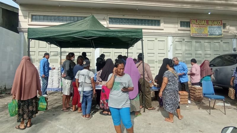 Forum Jurnalis Provsu Adakan Pasar Sembako Murah di Kota Medan