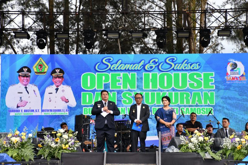 Bupati dan Wakil Bupati Samosir Gelar Open House dan Syukuran Pelantikan
