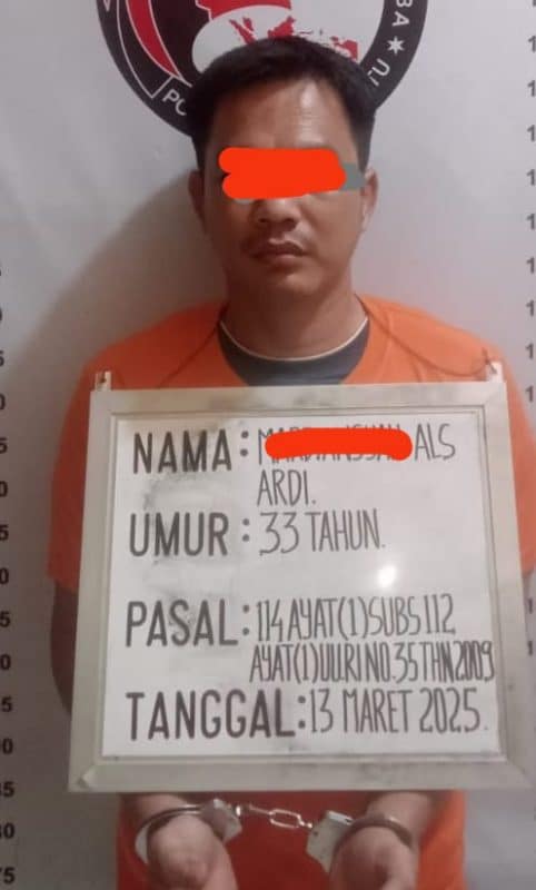 Simpan Sabu 1,40 Gram, Pria Warga Riau di Bekuk Satresnarkoba Polres Labuhanbatu