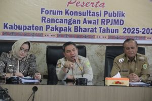 Bupati Pakpak Bharat Buka FKP Penyusunan Ranwal RPJMD Tahun 2025-2029 di Aula Bappelitbangda