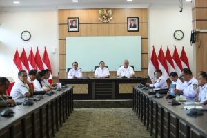 Bupati Pakpak Bharat Membuka Rapat Koordinasi dan Evaluasi (Rumah Koordinasi) di Ruang Rapat Garuda